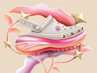 Dribbbler's Crocs 2d 3d abstract adobe adobe illustration adobe photoshop art artwork clean colorful creative design digital art flat graphic design illustration minimal modern simple vector