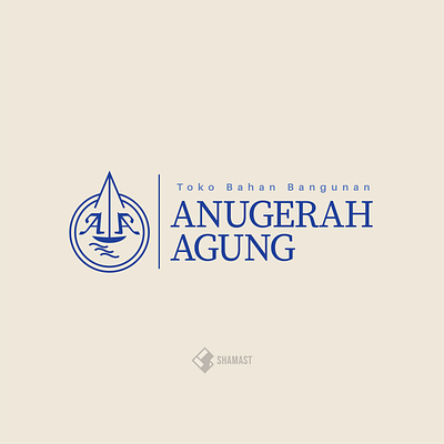 Anugerah Agung : Construction Material Shop design logo retouch sheriff shop tidy vintage