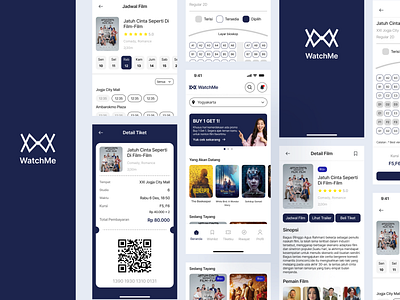 WatchMe - Movie App app design mobileapp mobiledesign movie movieapp ui uidesign uiux uiuxdesign
