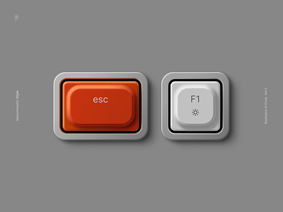Keyboard of Knob Vol.2 app button freebies grey keyboard keyboard of knob modern app red skeuomorphic skeuomorphism ui ui elements ui kit ux white