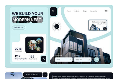 Builder's Website Design aesthetic website best website designs builders website construction website figma hiring industry design mockups modern design productdesign responsive design ui uiux designer user experience user interface website website design