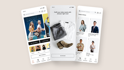 Fashion Rent App - UI Mobile Design fashion app mobile app ui ui design
