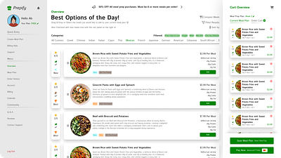 Prepify: Best Meal Prep Webtool branding design system figma graphic design moodboard styleguide ui ux
