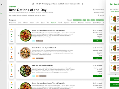 Prepify: Best Meal Prep Webtool branding design system figma graphic design moodboard styleguide ui ux