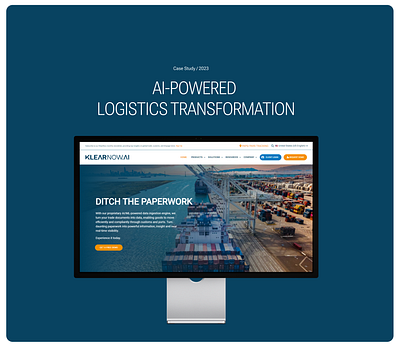 AI-Powered Logistics Transformation design figma graphic design landing page logistics shipment trade web design website wordpress design