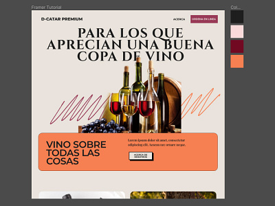 Small Business - Wine Webstore design figma ui