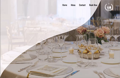 Luxury restaurant color design landing page luxury restuarant prototype restuarant ui web design