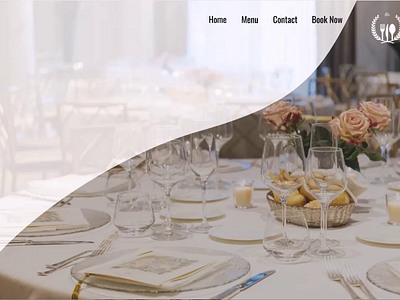 Luxury restaurant color design landing page luxury restuarant prototype restuarant ui web design