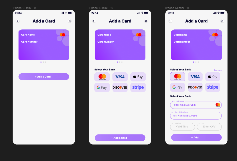 iPhone 13 Mini - Payment App app branding graphic design mobile app ui