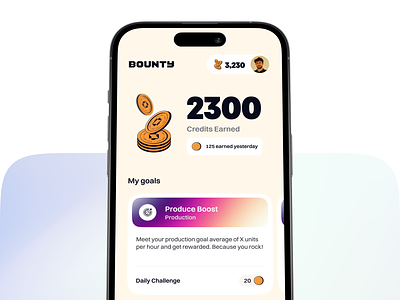 Bounty Credits App 2023 app branding cards creative credits design illustrations ios rewards todo trend ui ux