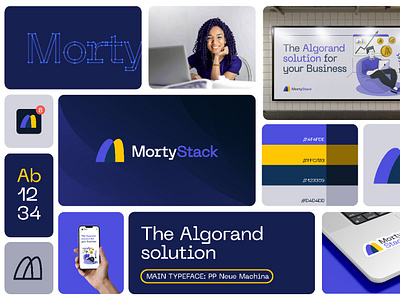 MortyStack Brand Design blockchain branding business crypto defi graphic design illustration logo payment token visual design web3
