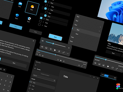 Windows UI/UX by econev 11 12 design econev evgheniiconev figma interface lizzardlab ui ux vector windows