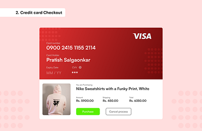 Daily UI Day 02 - Credit card checkout 100 days ui credit card daily ui graphic design ui