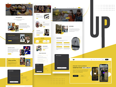 UP-Website Design awesome designs creatives landing pages landing page ui ui ux design up website design ux design website design