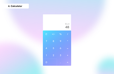 Daily UI Day 04 - Calculator 100 days ui calculator daily ui graphic design ui