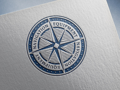 Navigation logo - sea emblem badge branding cruise design emblem equipment graphic design logo nautical navigation navy sea travel vector vintage wind rose windrose