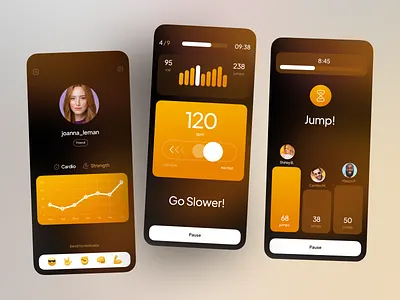 Fitness App UI Design app design fitness graph interface ios minimal mobile plan product design sport subscribe tracker training ui user ux weight loss workout