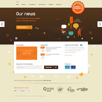 Amber Support News Website creative landingpage newshomepage ui ux website