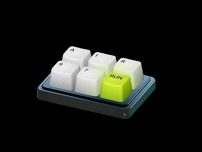 Keyboard Interaction 3d animation futuristic hype interaction keyboard spline sporty ui website