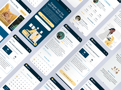 Vet Appointment Scheduling & Pet Health Management Website appointment booking coursera design google ux course mobile pet product scheduling ux vet web