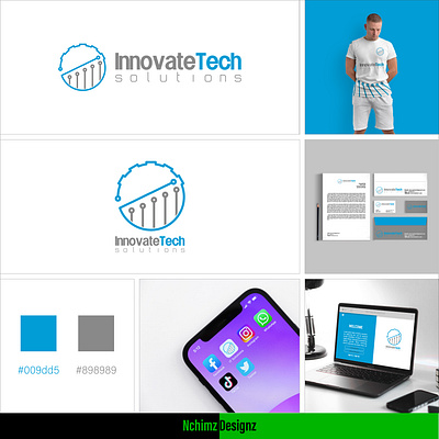 InnovateTech Solutions Logo design abstract logo brand guideline brand identity branding creative creative logo graphic design logo logo design minimal minimalistic logo modern modern logo tech tech company tech logo technology trend