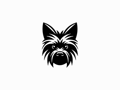 Yorkshire Terrier Logo animal branding cute design dog emblem icon identity illustration k9 logo mark mascot pet puppy symbol terrier vector vet yorkshire