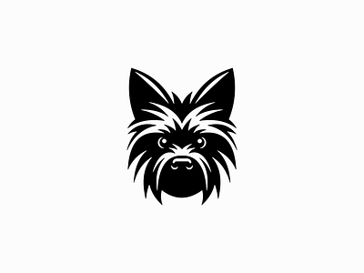 Yorkshire Terrier Logo animal branding cute design dog emblem icon identity illustration k9 logo mark mascot pet puppy symbol terrier vector vet yorkshire