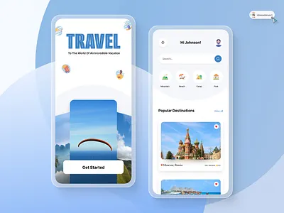 Travel App Design 3d animation art branding dashboard digitaldesign flatdesign graphic design icon illustration innovationsync logo mobile motion graphics nft product design typography ui vector webdesign
