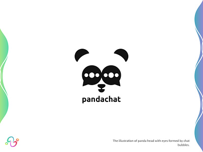 Panda Chat Logo animal app bear brand design brand designer chat conversation logo design logo designer logo for sale logo idea logo inspiration logomark logotype message panda talk wild wildlife zzoe iggi