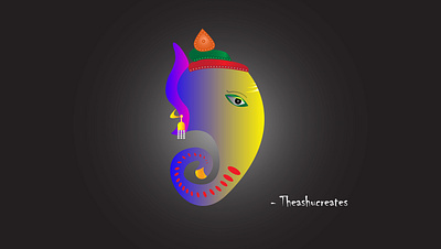 Ganeshji illustration Vector Art. 3d animation branding graphic design illustration logo mobile motion graphics print product design typography ui web design