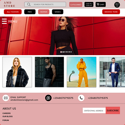 E-COMMERCE WEBSITE design graphic design product design ui uiux design website design