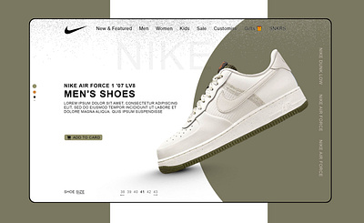 Nike Shoes Banner branding graphic design ui