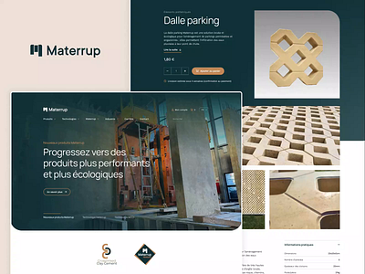 Materrup - Website Design beige belgium clean construction design desktop eco ecommerce france green manufacturing modular motion graphics odoo sustainable ui ux web website