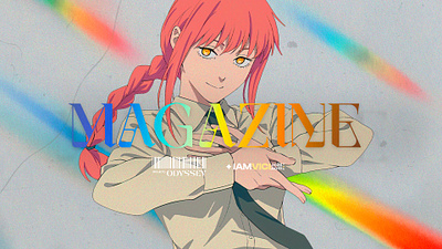 ODYSSEY: Makima Magazine anime chaisaw man design graphic design magazine makima