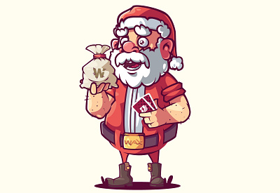 Christmas Santa design illustration vector