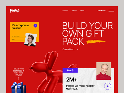 Poms Website design interface product service startup ui ux web website