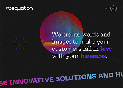 Digital marketing website brand agency branding design digital graphic design header motion graphics ux website