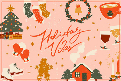 Holiday Vibes elements holiday vibes