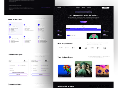 Async Landing Page Redesign blockchain crypto landing page nft web 3