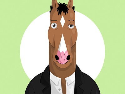 Usual state of Bojack art bojackhorseman branding clean design flat illustration illustrator logo vector