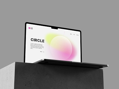 Concept "first screen" Circle artdirection creative design digitalart dribbbleshot illustration webdesign