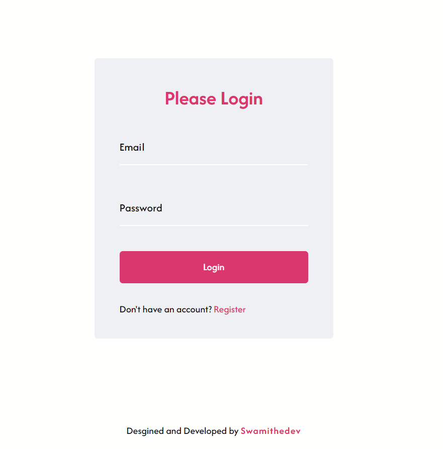 Login Form animation figma frontend landingpage loginpage responsive swaminathanselvam swamithedev ui