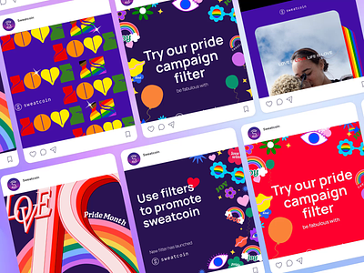 Pride Campaign 2023 🌈 animation branding campaigns collaboration design graphic design motion graphics pride pride campaign socialmedia socialmediadesign typography ui