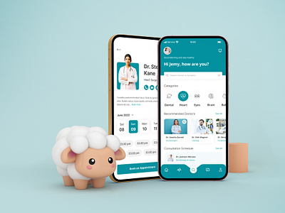 Doctor Appointment App Design app application appointment assistance care clinic communication conference consultation diagnosis doctor health medical medicine patient pharmacy physician service telemedicine ui