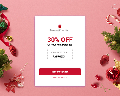 Redeem Coupon graphic design