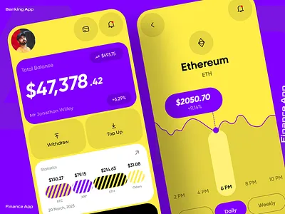 Mobile Banking App app app design app ui bank app bank card banking app card design finance app ui ux wallet app web3 wallet