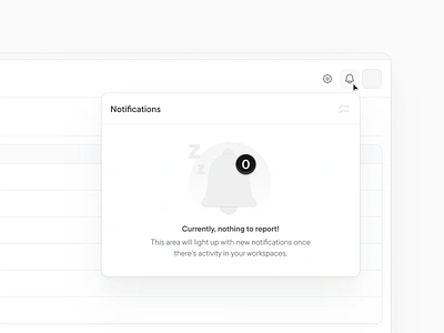 🔔 Notifications empty state bell buttons clean ui empty space empty state icon illustrations notifications ui illustration