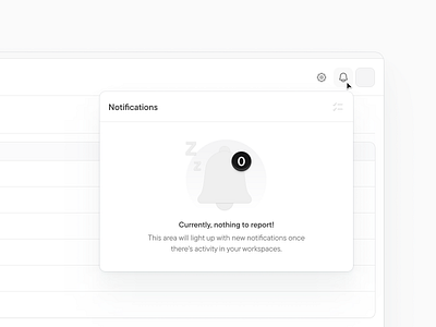 🔔 Notifications empty state bell buttons clean ui empty space empty state icon illustrations notifications ui illustration