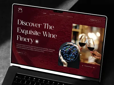 Wineery Wine website | Landing Page beverage landing page beverage website design figma landing page landing page design landing page ui liquor ui ui design ux web design website website design website ui wine wine industry winery landing page winery website winery website design winery website ui