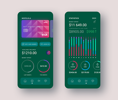 Finance App - Statistics ui